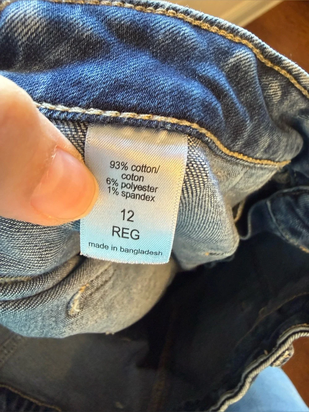P133 - Maurices Two-Tone Straight-Leg Women’s Jeans - Blue